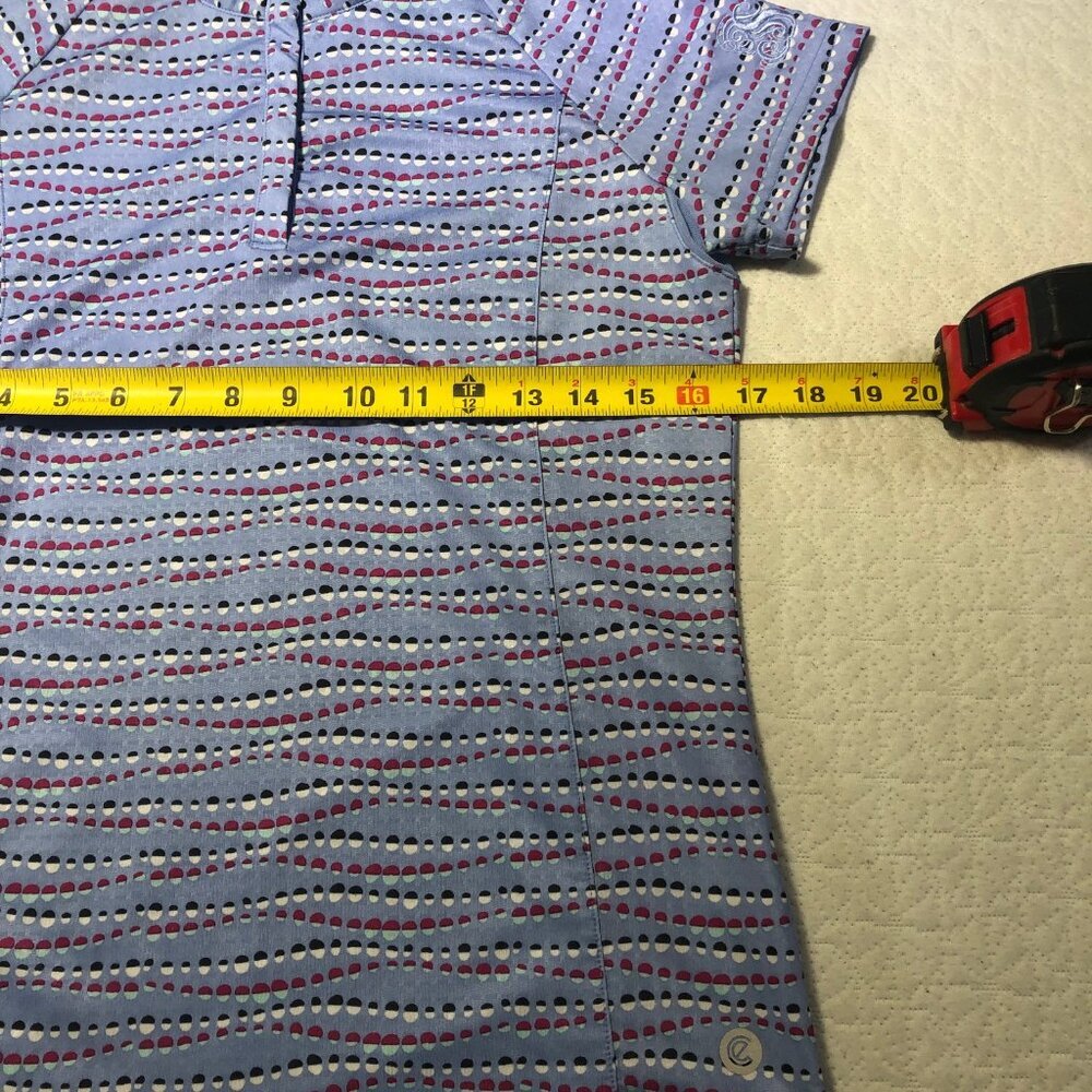Bette & Court Womens Abstract Print 1/4 Snap Golf Tennis Top Shirt Size Xsmall - Picture 7 of 9